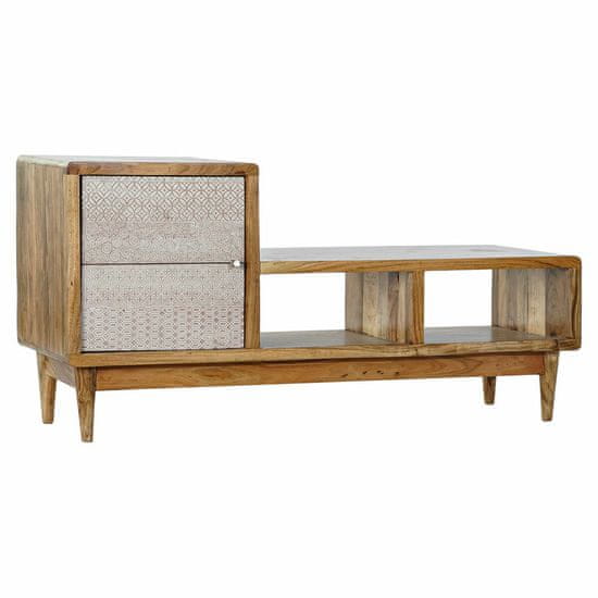DKD Home Decor TV pohištvo DKD Home Decor Cream Natural Metal Acacia 125 x 41 x 62 cm