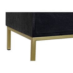 DKD Home Decor TV pohištvo DKD Home Decor Črna kovina Zlati mangov les (147 x 40 x 51 cm)