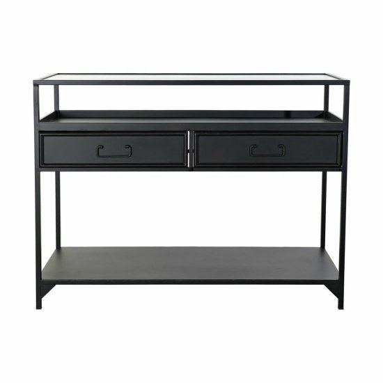 DKD Home Decor Konzola DKD Home Decor 8424001831364 Black Multicolor Metal Crystal 100 x 40 x 76 cm