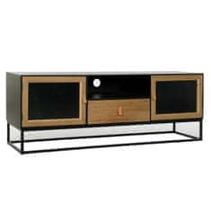 DKD Home Decor TV pohištvo DKD Home Decor Črni les Kovina Kristal (140 x 40 x 50 cm)