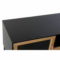 DKD Home Decor TV pohištvo DKD Home Decor Črni les Kovina Kristal (140 x 40 x 50 cm)