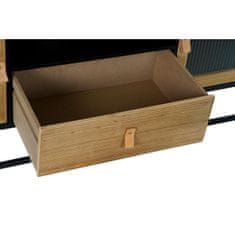DKD Home Decor TV pohištvo DKD Home Decor Črni les Kovina Kristal (140 x 40 x 50 cm)