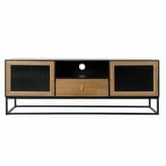 DKD Home Decor TV pohištvo DKD Home Decor Črni les Kovina Kristal (140 x 40 x 50 cm)