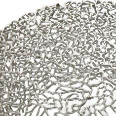 DKD Home Decor Stranska mizica DKD Home Decor Silver Aluminium Plastic 76 x 76 x 33 cm