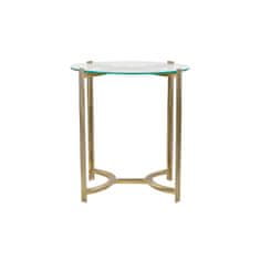 DKD Home Decor Stranska mizica DKD Home Decor Crystal Golden Steel (44 x 44 x 48 cm)