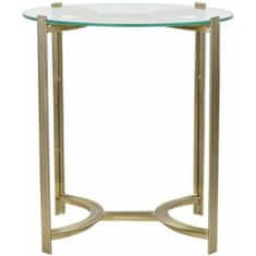 DKD Home Decor Stranska mizica DKD Home Decor Crystal Golden Steel (44 x 44 x 48 cm)
