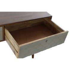 DKD Home Decor Konzola DKD Home Decor Grey Multicolor Wood Mango les 120 x 45 x 75 cm