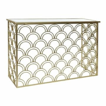 DKD Home Decor Konzola DKD Home Decor Ogledalo Golden Metal MDF (120 x 40 x 81 cm)