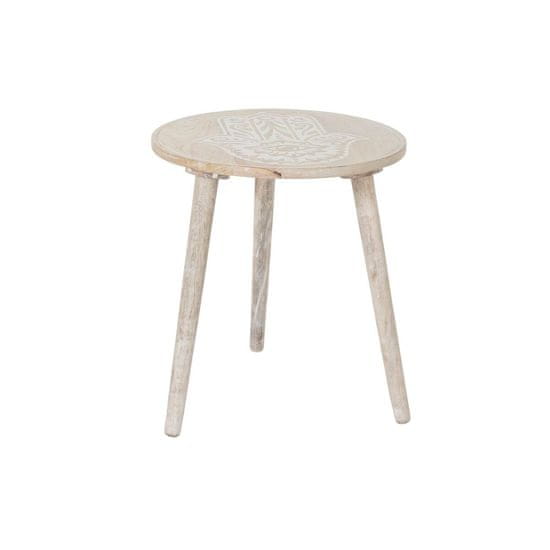 DKD Home Decor Stranska mizica DKD Home Decor Rjava Mango les (45,5 x 45,5 x 54,5 cm)