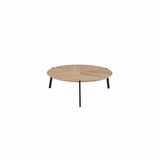 DKD Home Decor Stranska mizica DKD Home Decor Kovina Svetlo rjava MDF Les (110 x 110 x 37,5 cm)