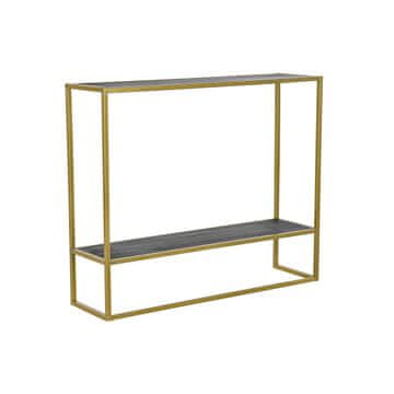 DKD Home Decor Konzola DKD Home Decor Black Golden Metal MDF Wood (90 x 25 x 75 cm)