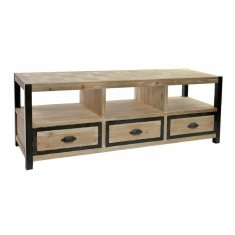DKD Home Decor TV pohištvo DKD Home Decor 148 x 45 x 54 cm Črna kovina Les Rjava