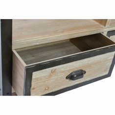 DKD Home Decor TV pohištvo DKD Home Decor 148 x 45 x 54 cm Črna kovina Les Rjava
