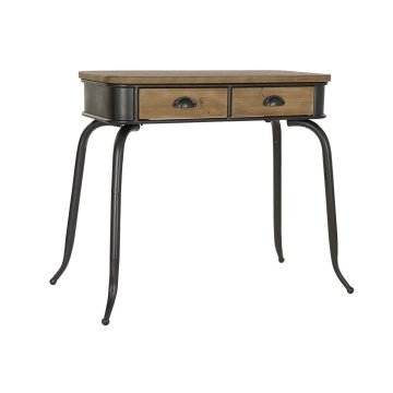 DKD Home Decor Konzola DKD Home Decor Črna Večbarvna Naravna kovina Ere Plastika 95 x 49 x 76 cm