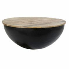 DKD Home Decor Stranska mizica DKD Home Decor rjava črna kovina mangov les 95 x 95 x 40 cm 93,5 x 93,5 x 40 cm