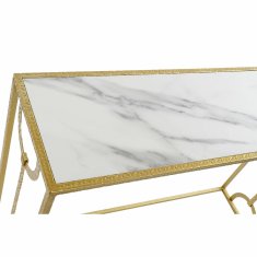 DKD Home Decor Konzola DKD Home Decor Golden Metal Marble (107,5 x 30,5 x 79 cm) (2 kosa)
