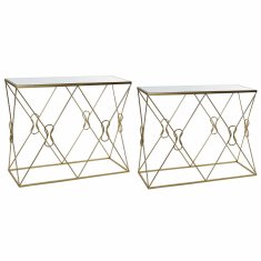 DKD Home Decor Console DKD Home Decor Mirror Golden Metal (102 x 36 x 81 cm) (97 x 31 x 76 cm) (2 kosa)