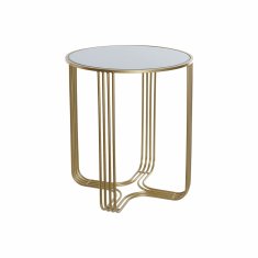 DKD Home Decor Stranska mizica DKD Home Decor Mirror Golden Metal (45 x 45 x 52 cm)