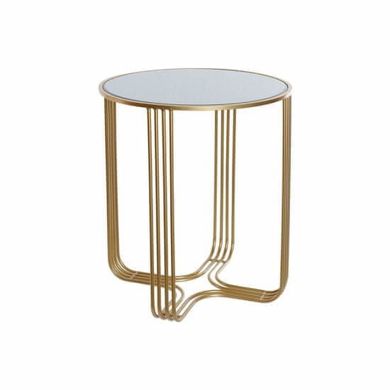 DKD Home Decor Stranska mizica DKD Home Decor Mirror Golden Metal (45 x 45 x 52 cm)