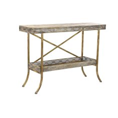 DKD Home Decor Konzola DKD Home Decor 124 x 38 x 85 cm Zlata kovina