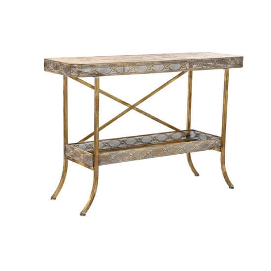 DKD Home Decor Konzola DKD Home Decor 124 x 38 x 85 cm Zlata kovina