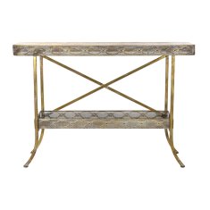 DKD Home Decor Konzola DKD Home Decor 124 x 38 x 85 cm Zlata kovina