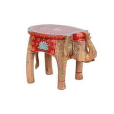 DKD Home Decor Stranska mizica DKD Home Decor Slon Večbarvni les Mango les 48 x 35,5 x 36,8 cm