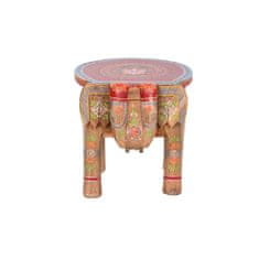 DKD Home Decor Stranska mizica DKD Home Decor Slon Večbarvni les Mango les 48 x 35,5 x 36,8 cm