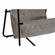 DKD Home Decor Stranska mizica DKD Home Decor Naravna črna Kovina Poliester Les Paolownia (39 x 39 x 55 cm)