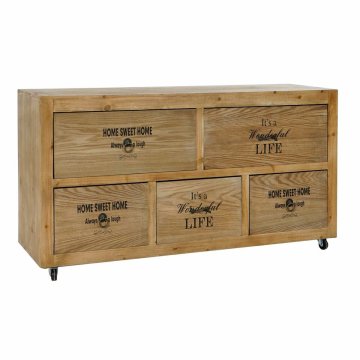 DKD Home Decor TV pohištvo DKD Home Decor Naravni les MDF Les 119 x 38 x 63 cm