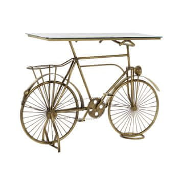 DKD Home Decor Konzola DKD Home Decor Crystal Bicycle Golden Metal (114 x 37 x 77 cm)