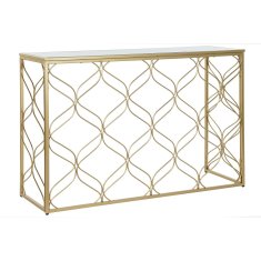 DKD Home Decor Konzola DKD Home Decor Ogledalo Golden Metal (120 x 40 x 82 cm)
