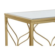 DKD Home Decor Konzola DKD Home Decor Ogledalo Golden Metal (120 x 40 x 82 cm)