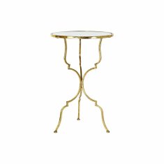 DKD Home Decor Stranska mizica DKD Home Decor Mirror Golden Metal (41 x 41 x 64 cm)