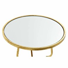 DKD Home Decor Stranska mizica DKD Home Decor Mirror Golden Metal (41 x 41 x 64 cm)
