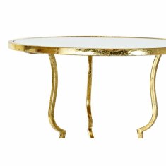 DKD Home Decor Stranska mizica DKD Home Decor Mirror Golden Metal (41 x 41 x 64 cm)