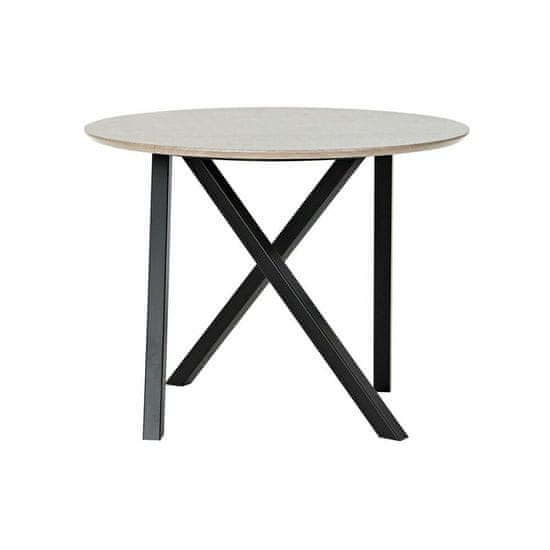 DKD Home Decor Stranska mizica DKD Home Decor 65 x 65 x 49,5 cm Črna kovina Les Svetlo rjava
