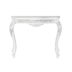 DKD Home Decor Konzola DKD Home Decor Wood White Mango wood (106 x 39 x 77 cm)