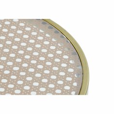 DKD Home Decor Stranska mizica DKD Home Decor Crystal Golden Iron (49,5 x 49,5 x 49,5 cm)