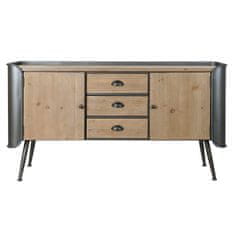 DKD Home Decor TV pohištvo DKD Home Decor 144 x 47 x 76 cm Naravna siva kovina