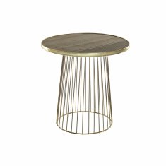 DKD Home Decor Stranska mizica DKD Home Decor Golden Natural Iron MDF Wood 40 x 40 x 40 cm