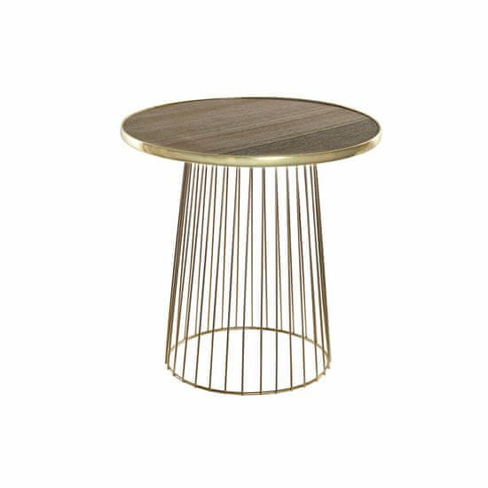 DKD Home Decor Stranska mizica DKD Home Decor Golden Natural Iron MDF Wood 40 x 40 x 40 cm