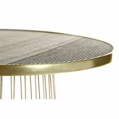 DKD Home Decor Stranska mizica DKD Home Decor Golden Natural Iron MDF Wood 40 x 40 x 40 cm