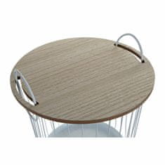 DKD Home Decor Garnitura 2 miz DKD Home Decor White Natural 43 x 43 x 46 cm