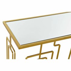 DKD Home Decor Stranska mizica DKD Home Decor Golden Metal Mirror 110 x 32 x 79 cm