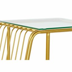 DKD Home Decor Kavna mizica DKD Home Decor 46,5 x 30 x 61 cm Crystal Golden Metal