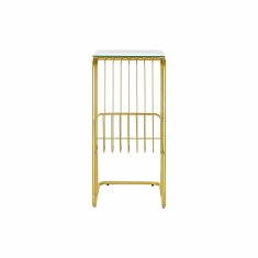 DKD Home Decor Kavna mizica DKD Home Decor 46,5 x 30 x 61 cm Crystal Golden Metal