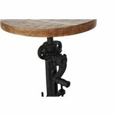 DKD Home Decor Stranska mizica DKD Home Decor Črna kovina Les Rjava Vintage (35 x 35 x 46 cm)