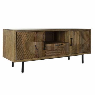DKD Home Decor TV pohištvo DKD Home Decor 125 x 40 x 54,5 cm Naravna kovina Svetlo rjava Mango les