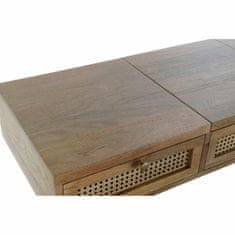 DKD Home Decor Konzola DKD Home Decor Rešetka Naravni ratan Mango les (115 x 40 x 84 cm)